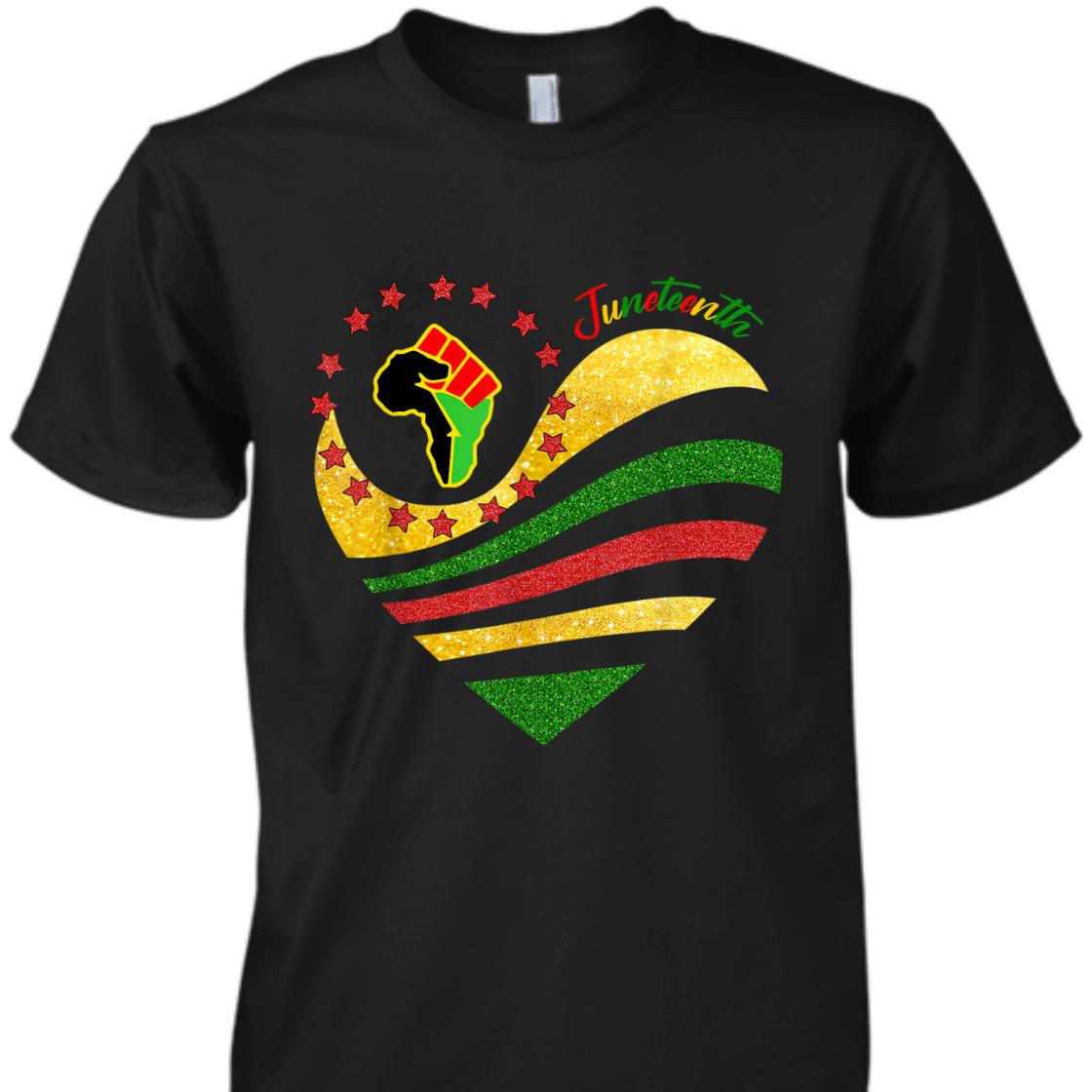 Strong Women Juneteenth Heart Hand Independence-Day T-Shirt Strong Women Juneteenth Heart Hand Independence-Day T-Shirt