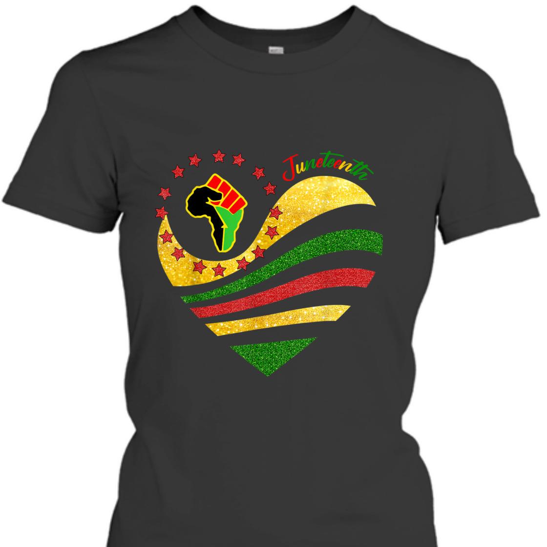 Strong Women Juneteenth Heart Hand Independence-Day T-Shirt Strong Women Juneteenth Heart Hand Independence-Day T-Shirt
