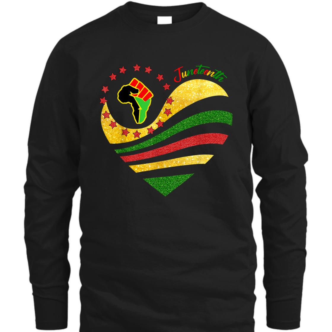 Strong Women Juneteenth Heart Hand Independence-Day T-Shirt Strong Women Juneteenth Heart Hand Independence-Day T-Shirt