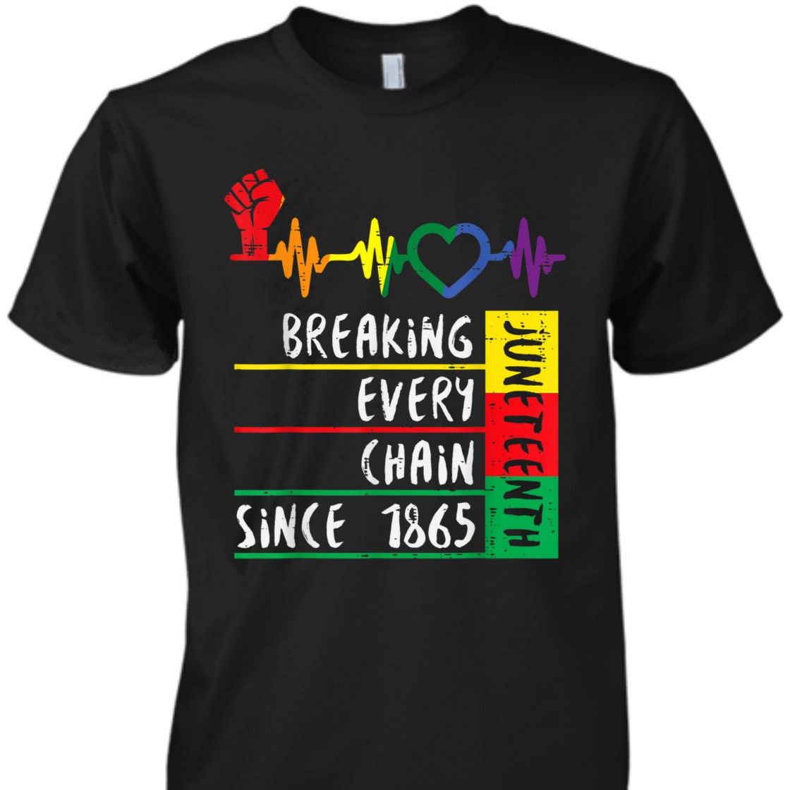 Strong Women Juneteenth Breaking Every Chain Since 1865 T-Shirt