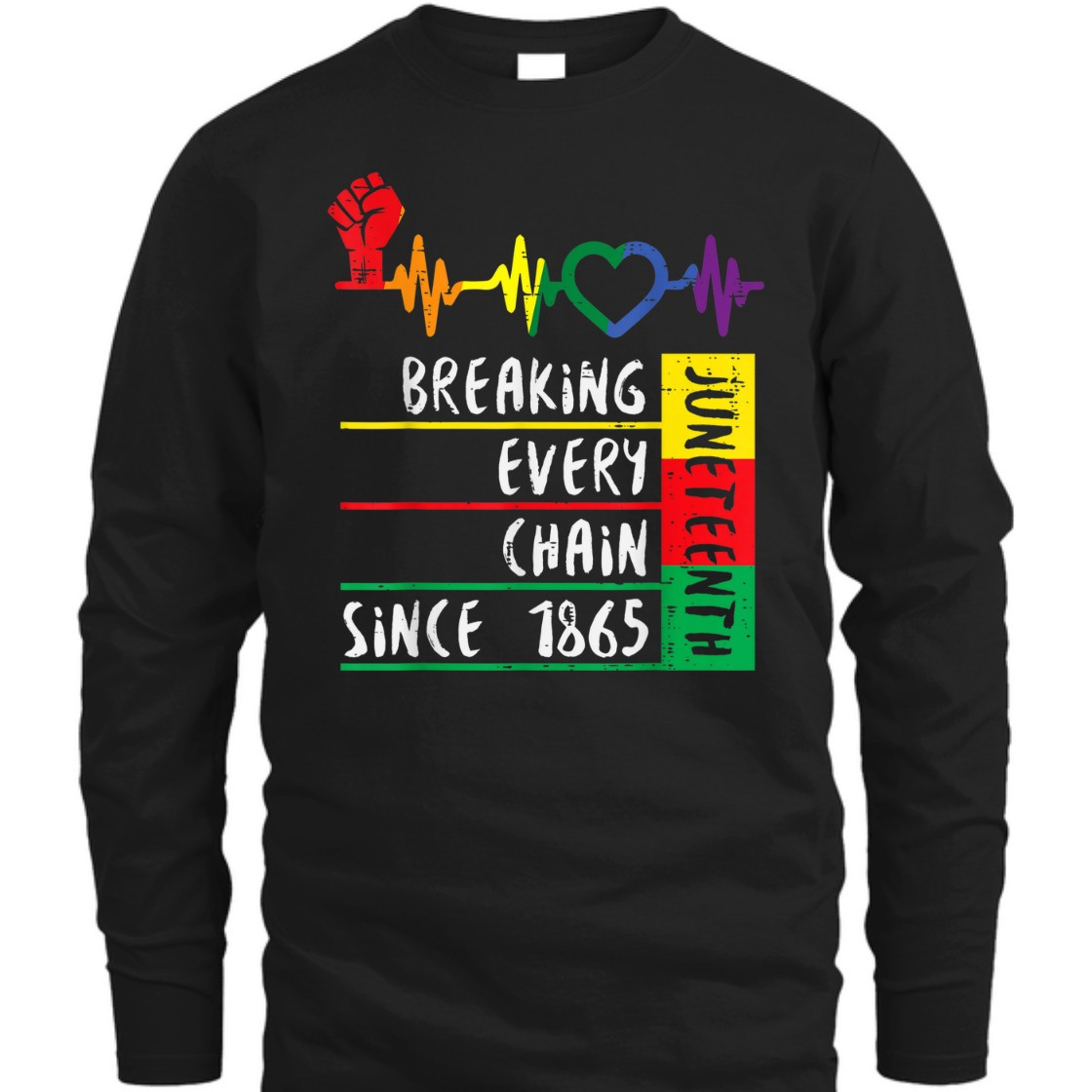 Strong Women Juneteenth Breaking Every Chain Since 1865 T-Shirt
