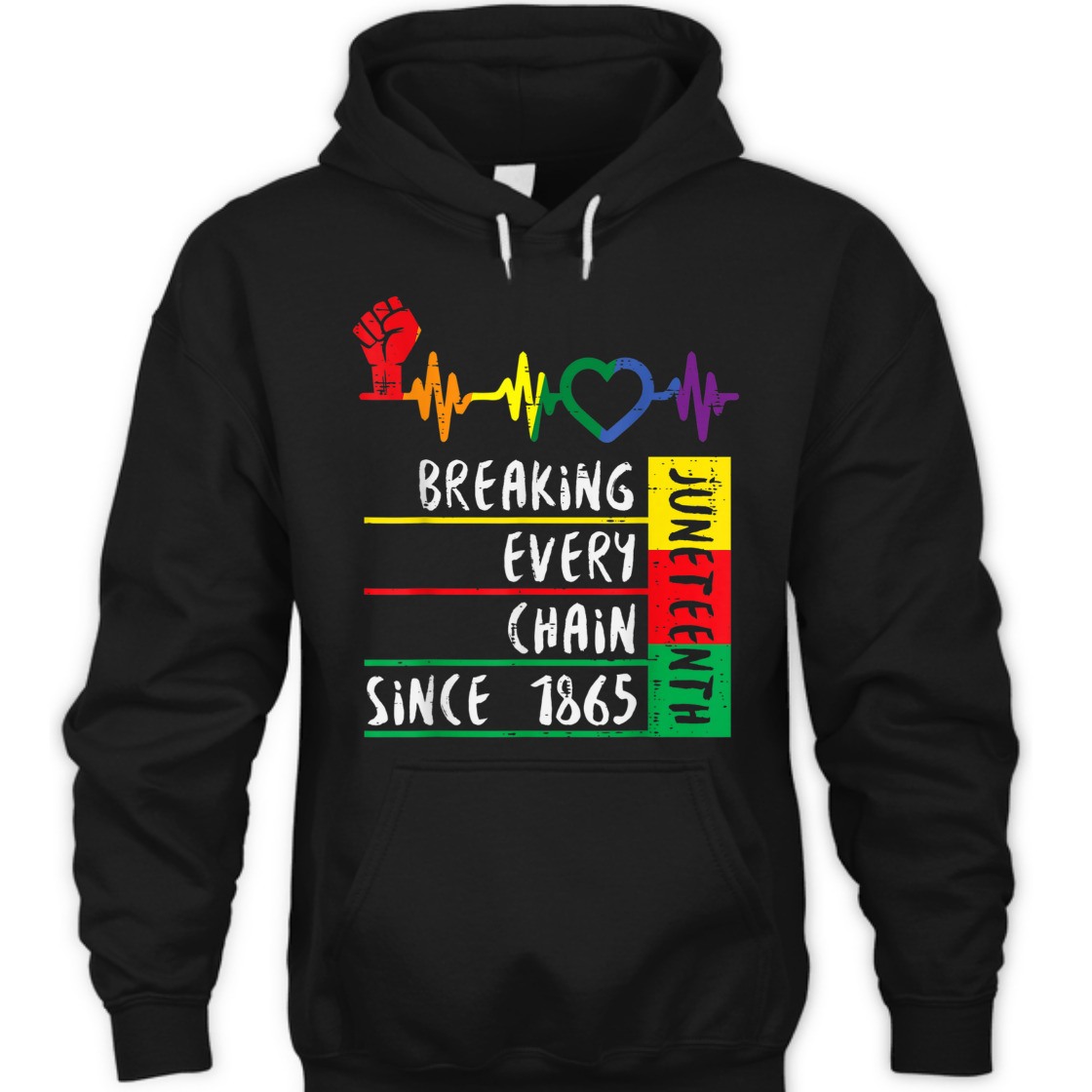 Strong Women Juneteenth Breaking Every Chain Since 1865 T-Shirt