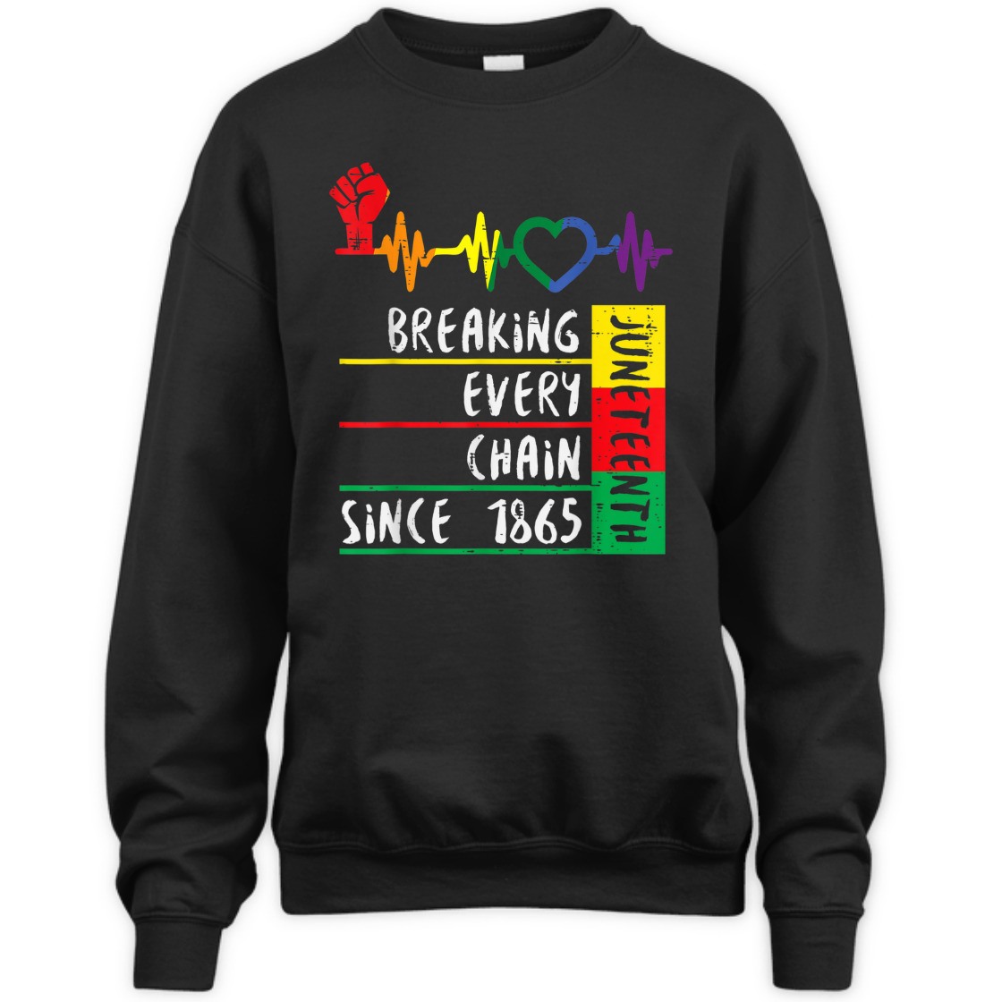 Strong Women Juneteenth Breaking Every Chain Since 1865 T-Shirt