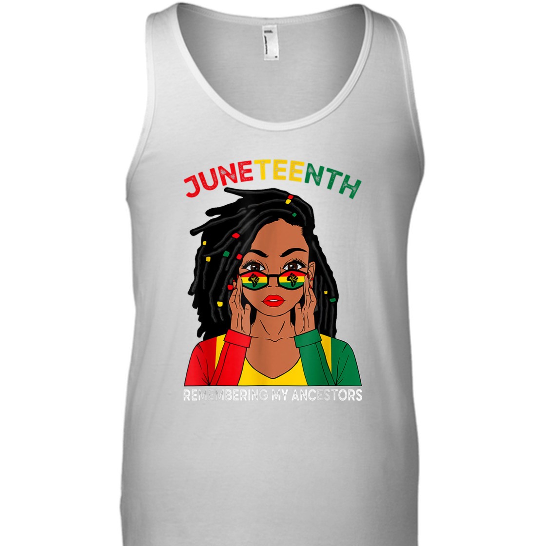Strong Women Loc'd Hair Black Woman Remebering My Ancestors Juneteenth T-Shirt Strong Women Loc'd Hair Black Woman Remebering My Ancestors Juneteenth T-Shirt