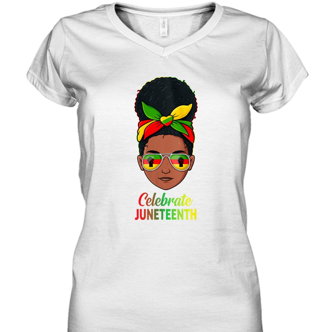 Strong Women Celebrate Juneteenth 1865 Black Women Freedom Girls Kids T-Shirt