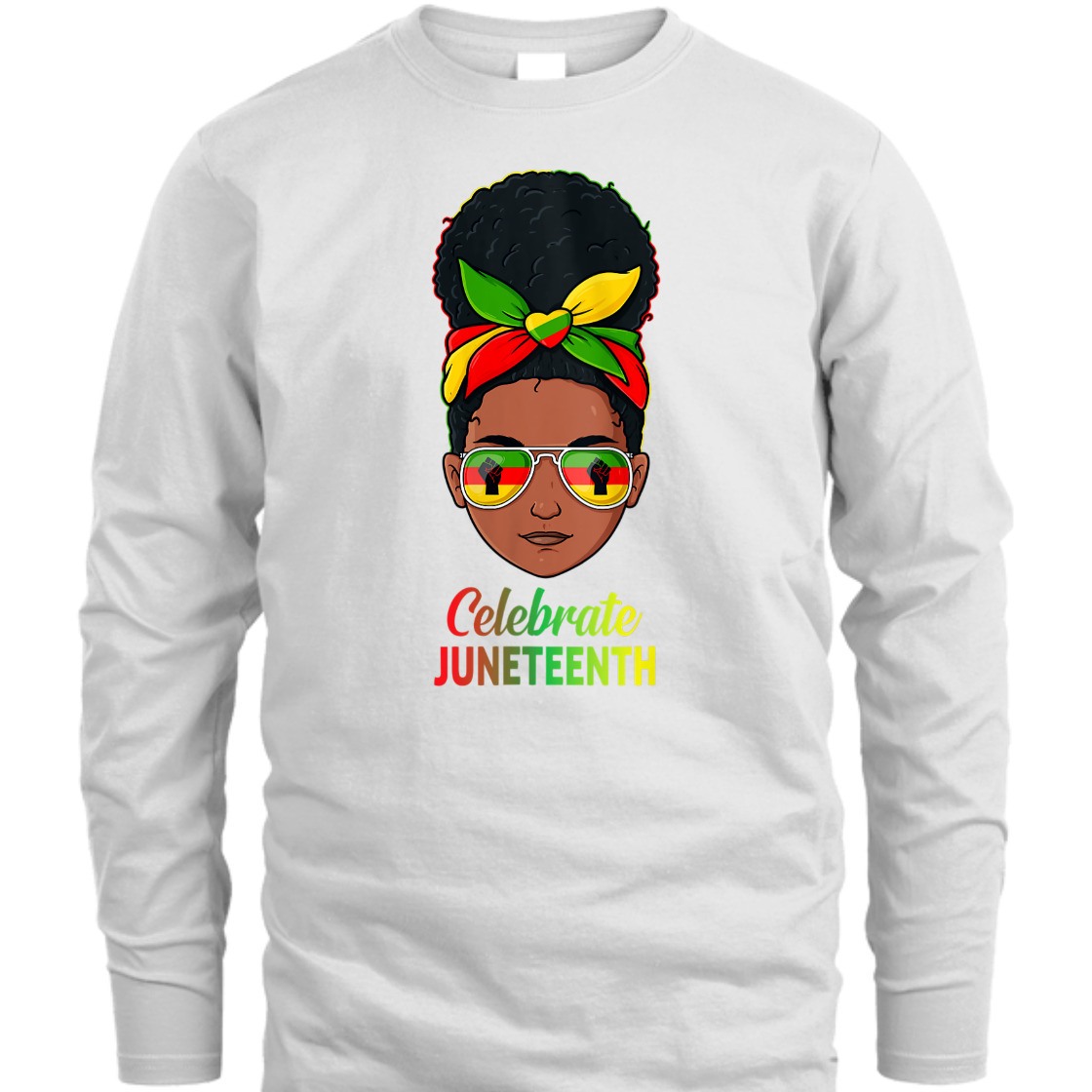 Strong Women Celebrate Juneteenth 1865 Black Women Freedom Girls Kids T-Shirt
