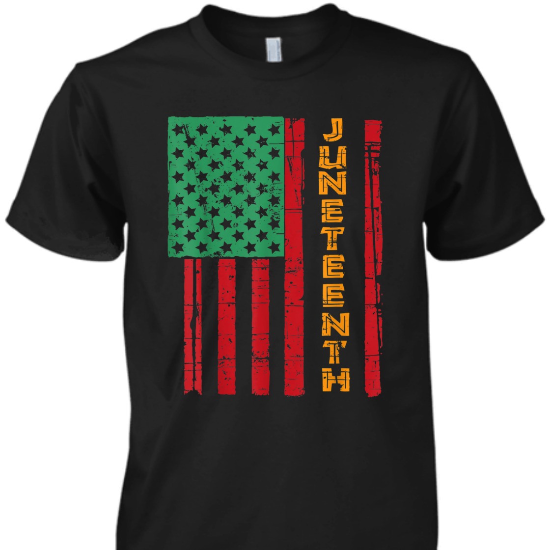 Strong Women Juneteenth American Flag T-Shirt