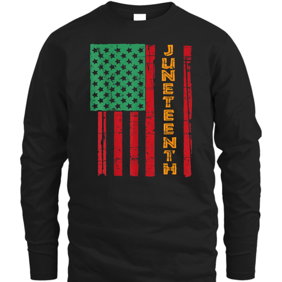 Strong Women Juneteenth American Flag T-Shirt