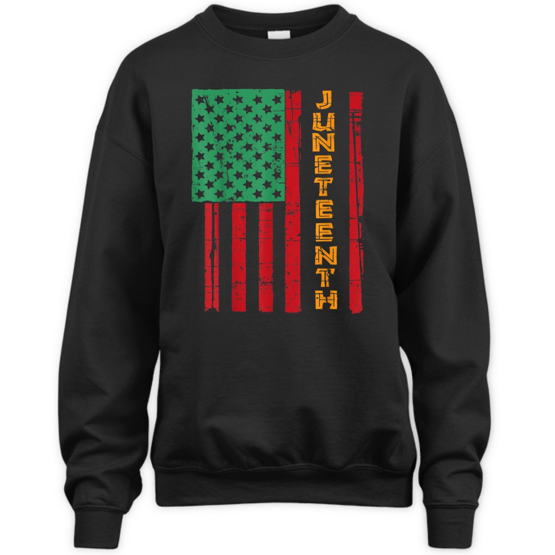 Strong Women Juneteenth American Flag T-Shirt