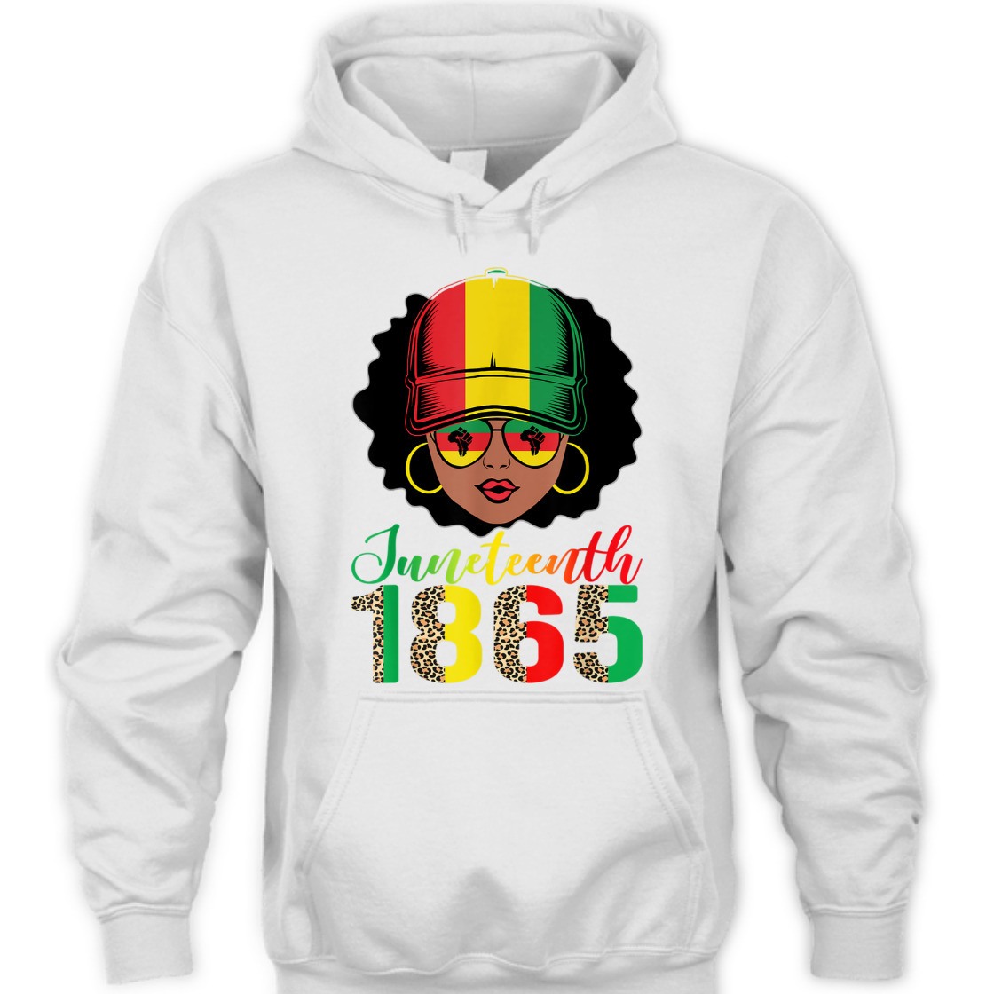 Strong Women Juneteenth 1865 Queen Pride Leopard Black African Women Girl T-Shirt