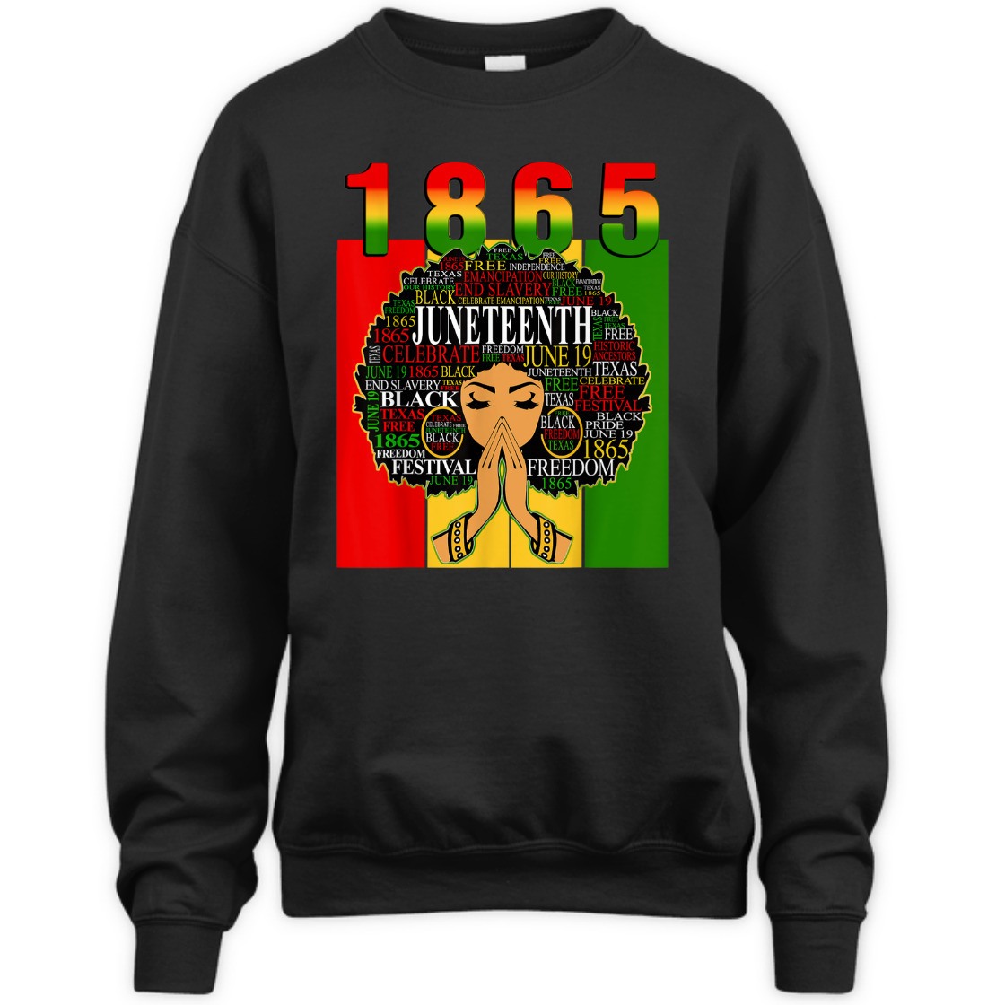 Strong Women Juneteenth 1865 Independence Black Melanin Queen Afro Women T-Shirt