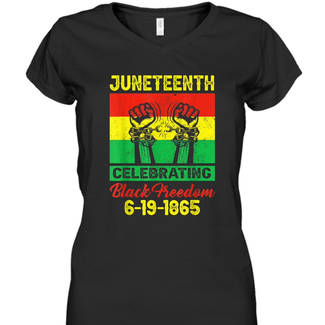 Strong Women Juneteenth Celebrating Black Freedom 1865 Flag T-Shirt Strong Women Juneteenth Celebrating Black Freedom 1865 Flag T-Shirt