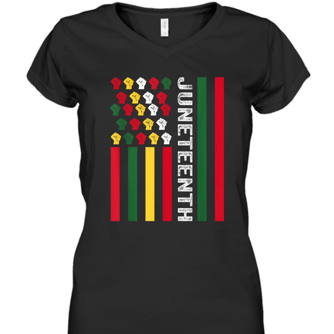 Strong Women Juneteenth Black History Flag African American Since 1865 T-Shirt