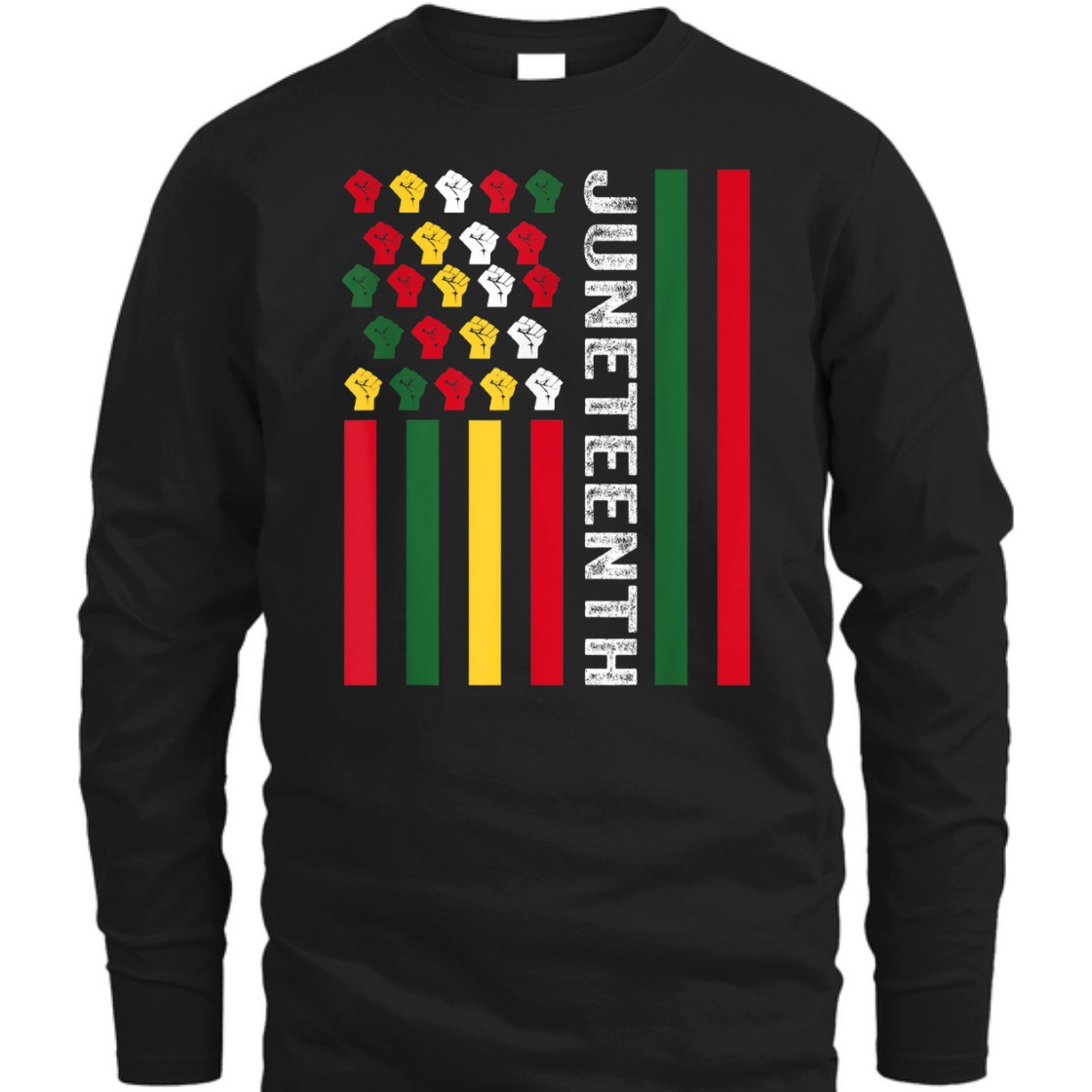 Strong Women Juneteenth Black History Flag African American Since 1865 T-Shirt