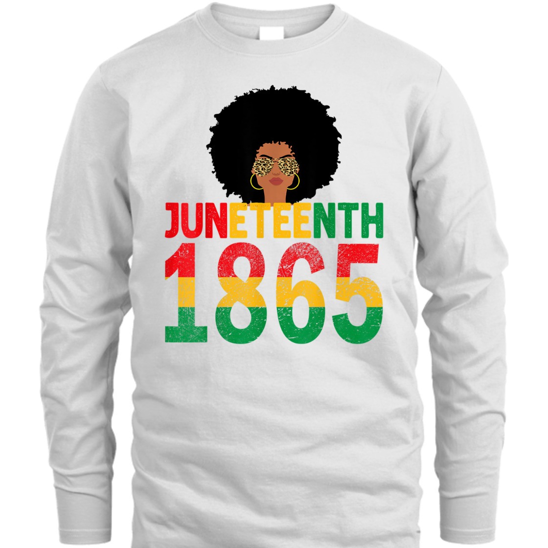 Strong Women Juneteenth 1865 Women Natural Hair T-Shirt
