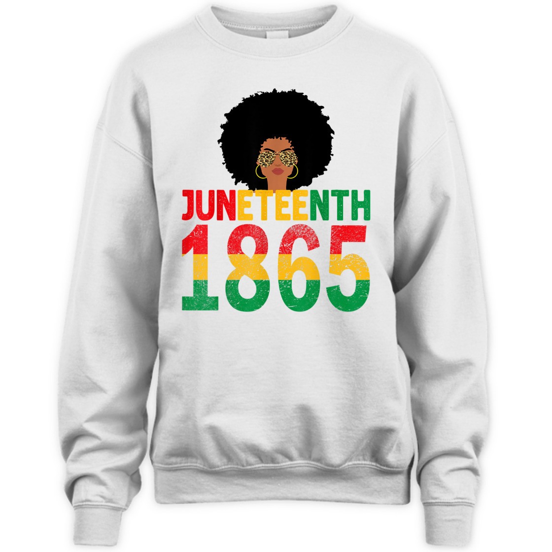 Strong Women Juneteenth 1865 Women Natural Hair T-Shirt