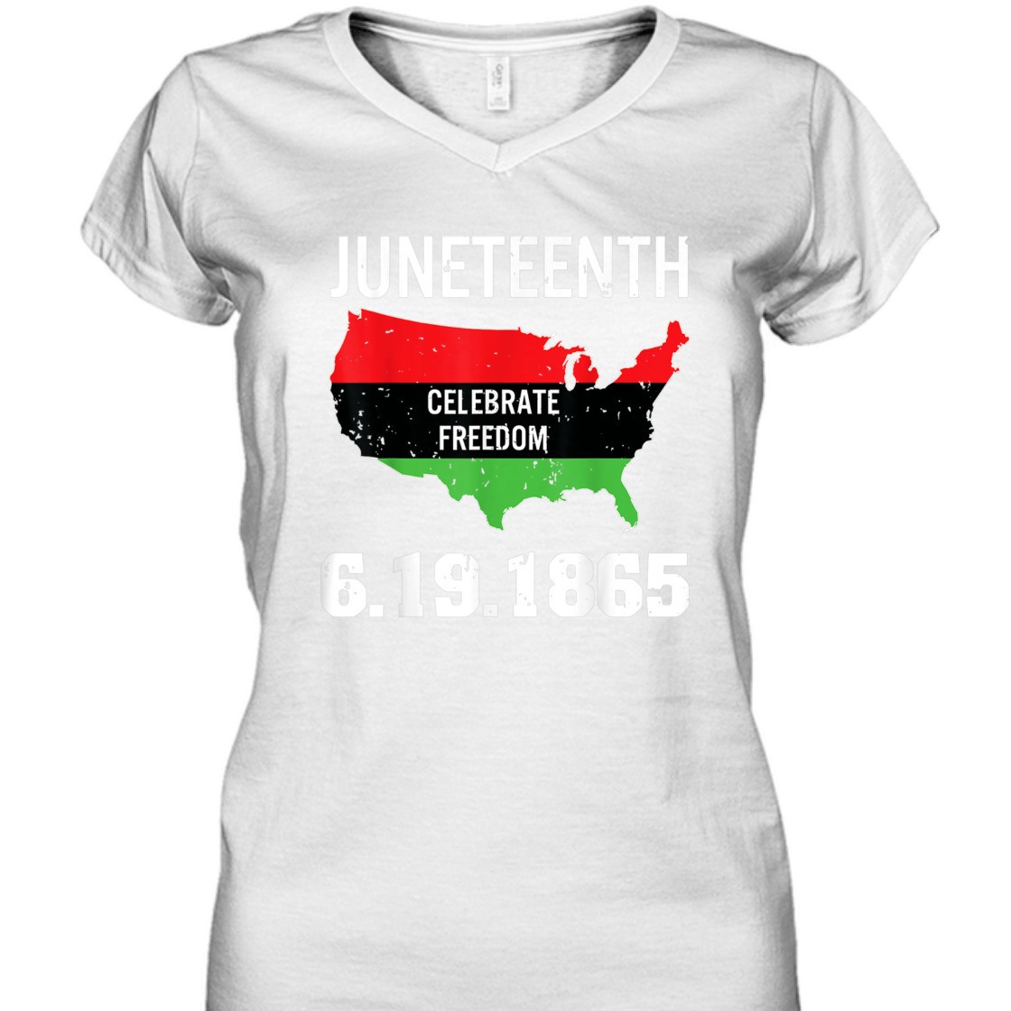 Strong Women Juneteenth 1865 Ancestors Black African American Flag Pride T-Shirt