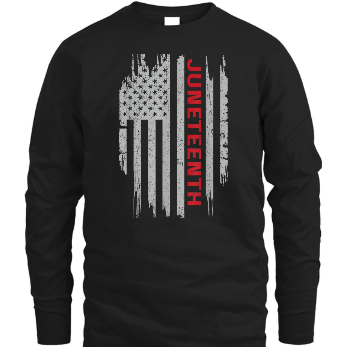 Strong Women Juneteenth American Flag USA T-Shirt