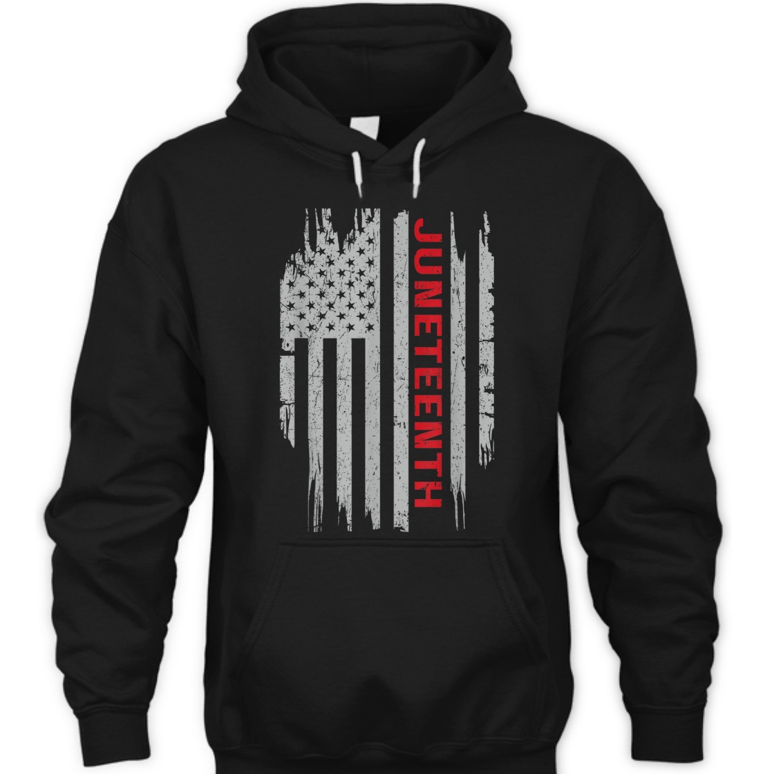 Strong Women Juneteenth American Flag USA T-Shirt