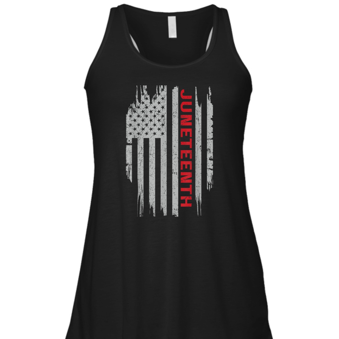 Strong Women Juneteenth American Flag USA T-Shirt