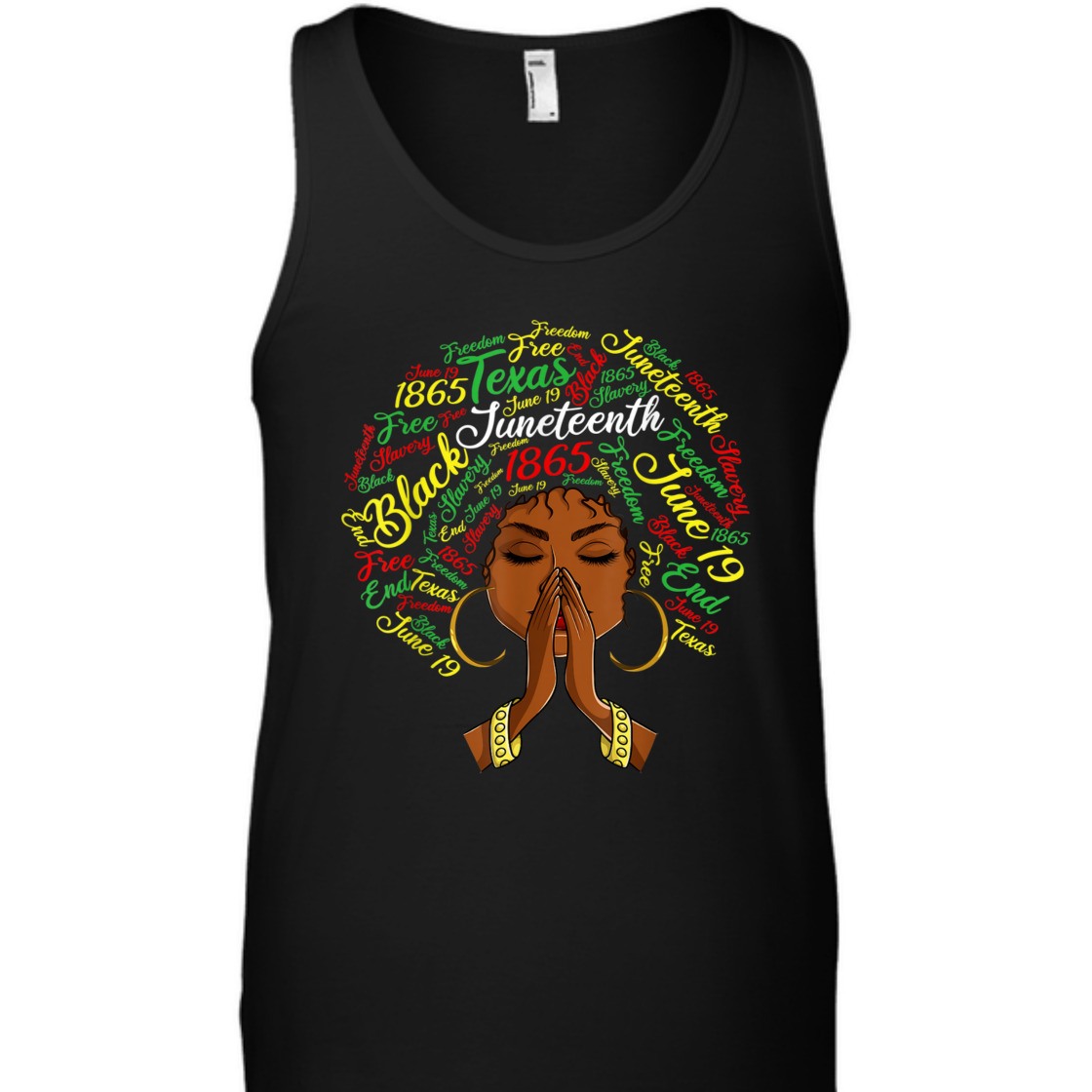 Strong Women Juneteenth, African Curly Natural Hair Girl T-Shirt Strong Women Juneteenth, African Curly Natural Hair Girl T-Shirt