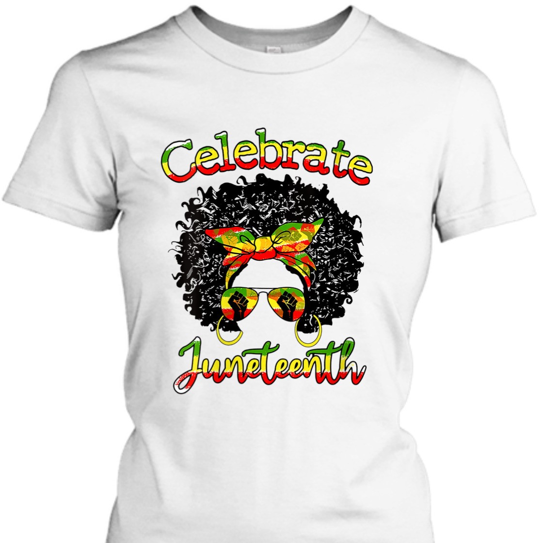 Strong Women Messy Bun Juneteenth Celebrate Indepedence Day Black Women T-Shirt Strong Women Messy Bun Juneteenth Celebrate Indepedence Day Black Women T-Shirt