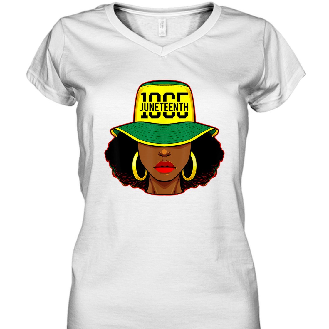 Strong Women Afro Woman Juneteenth 1865 Melanin Pride African American T-Shirt