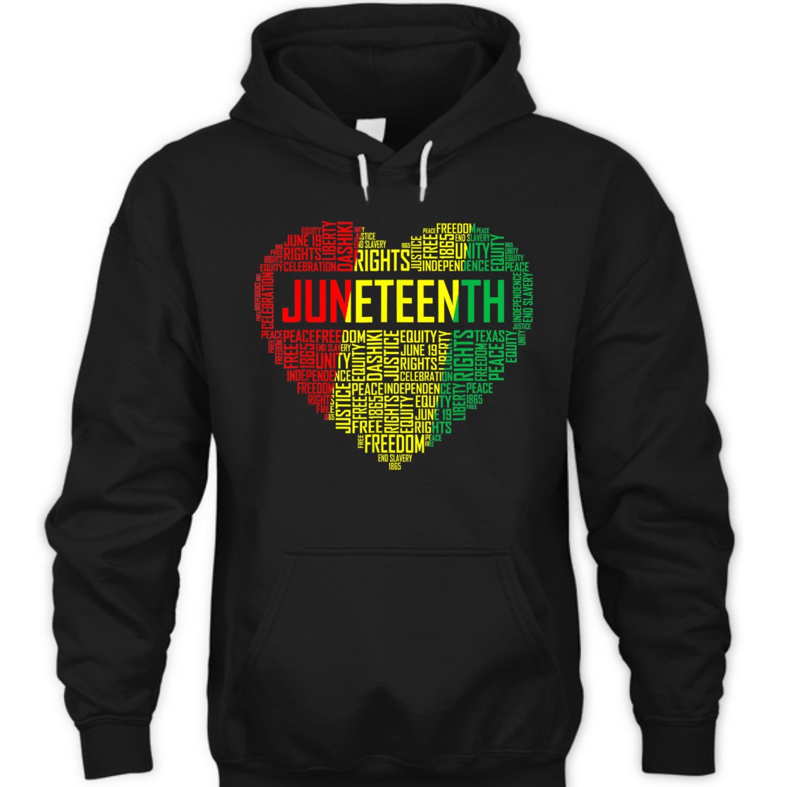 Strong Women Black History Juneteenth Heart Afro American African Freedom T-Shirt