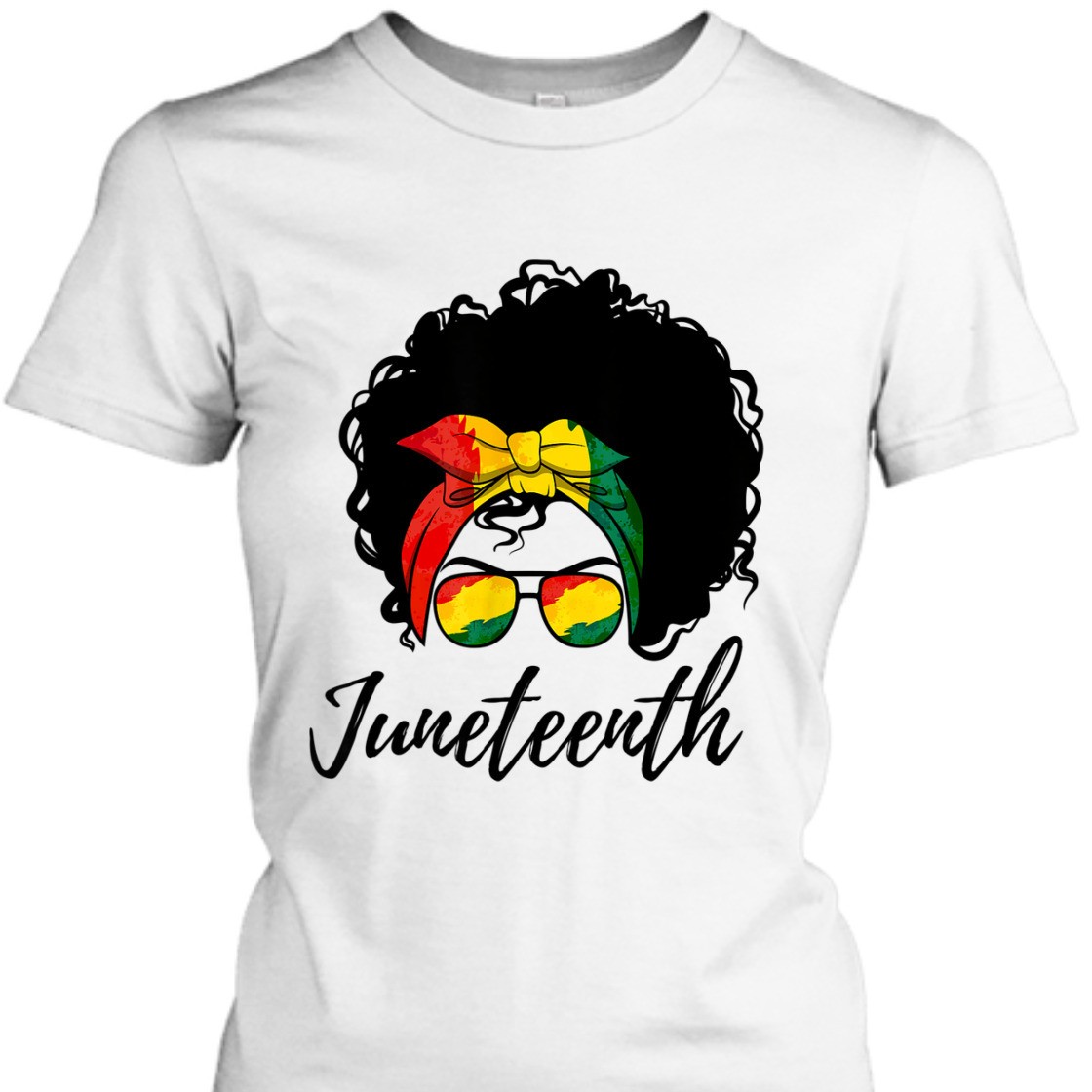 Strong Women Juneteenth Afro Woman Black Queen African American Melanin T-Shirt