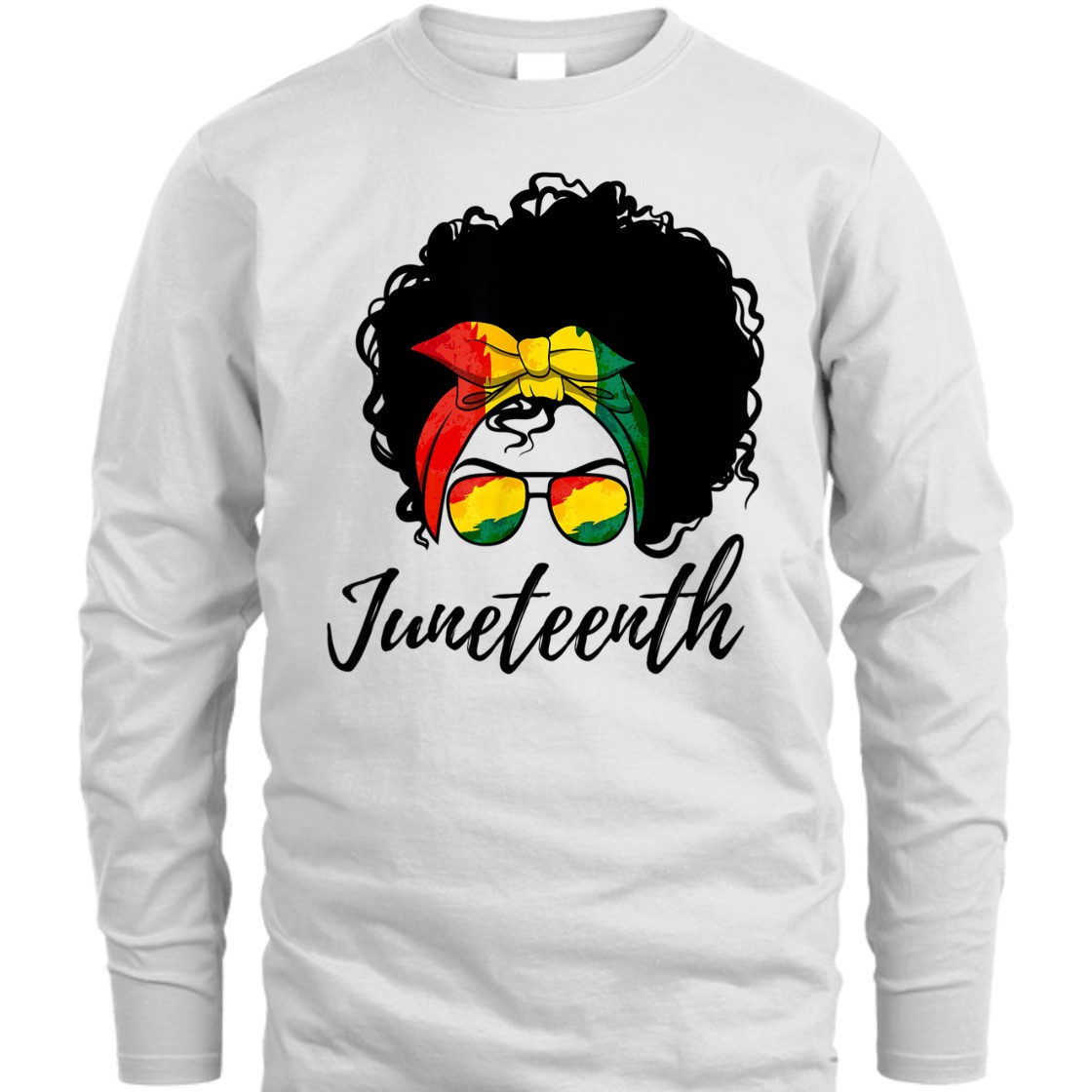 Strong Women Juneteenth Afro Woman Black Queen African American Melanin T-Shirt