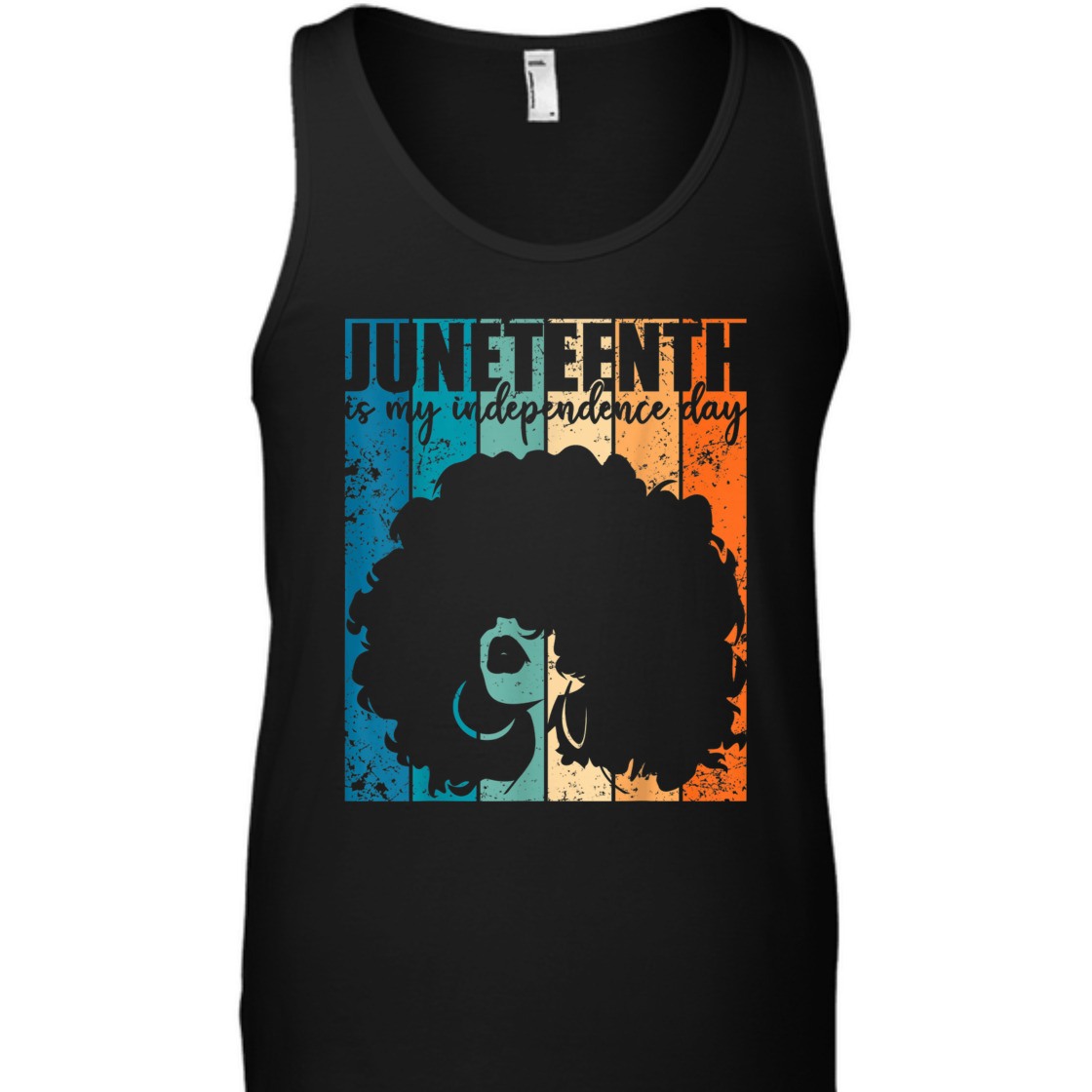 Strong Women Juneteenth My Independence Day Retro Afro Women Melanin T-Shirt