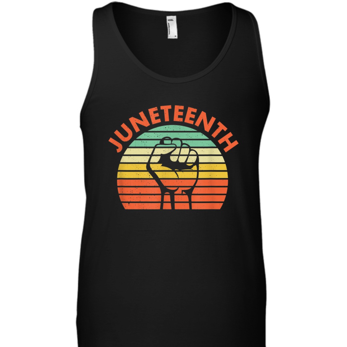 Strong Women Juneteenth Raised Fist Vintage Retro Striped Style T-Shirt Strong Women Juneteenth Raised Fist Vintage Retro Striped Style T-Shirt