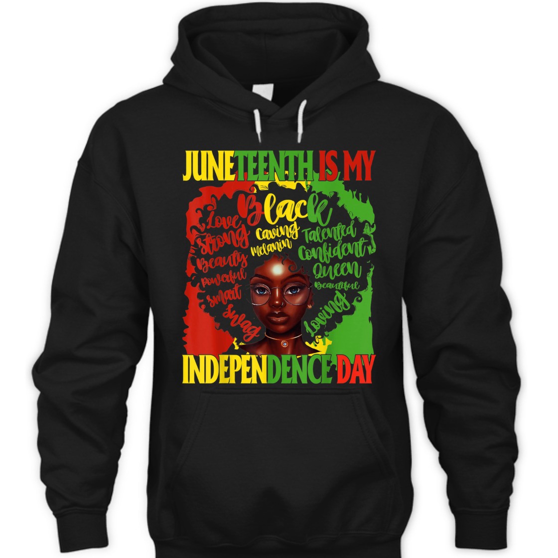 Strong Women Juneteenth Is My Independence Free Day Queen Women Girls T-Shirt