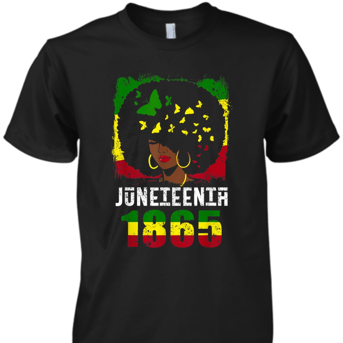 Strong Women Juneteenth Women Freedom Day 1865 Black Afro Girl T-Shirt