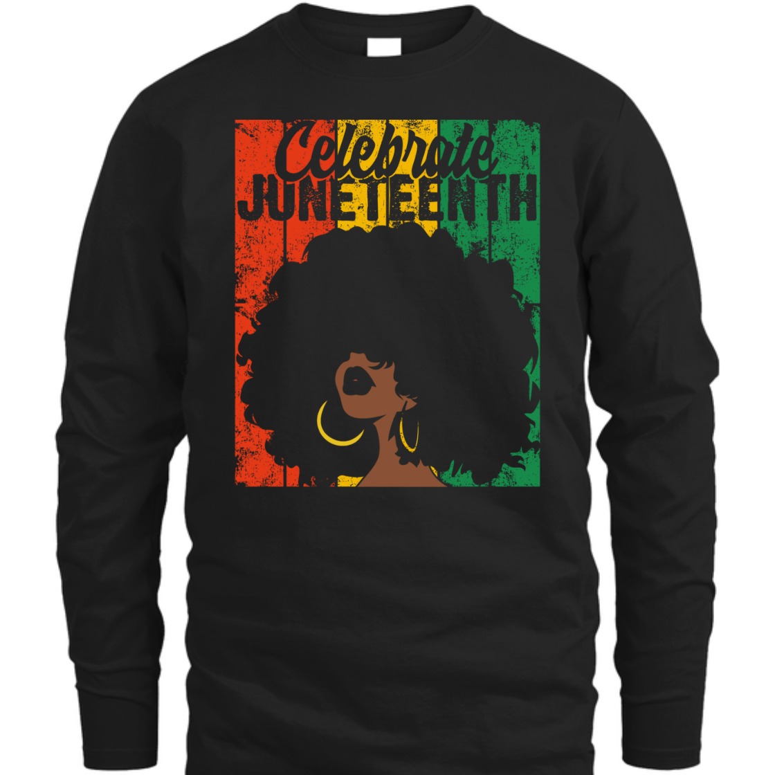 Strong Women Celebrate Juneteenth Retro African Colors Womens Gift T-Shirt