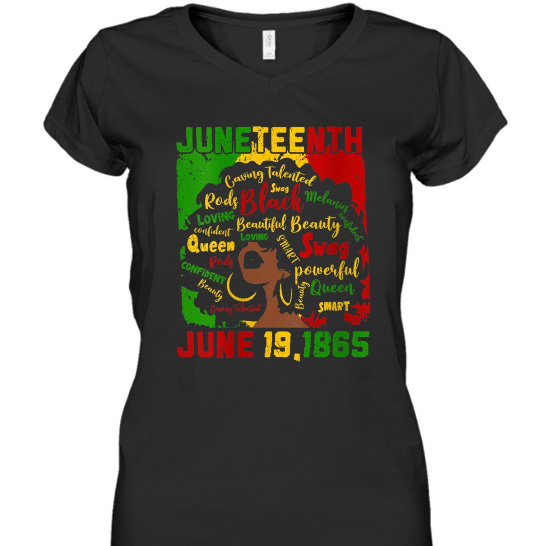 Strong Women Juneteenth June 19 1865 Black Women Natural Hair Afro T-Shirt Strong Women Juneteenth June 19 1865 Black Women Natural Hair Afro T-Shirt