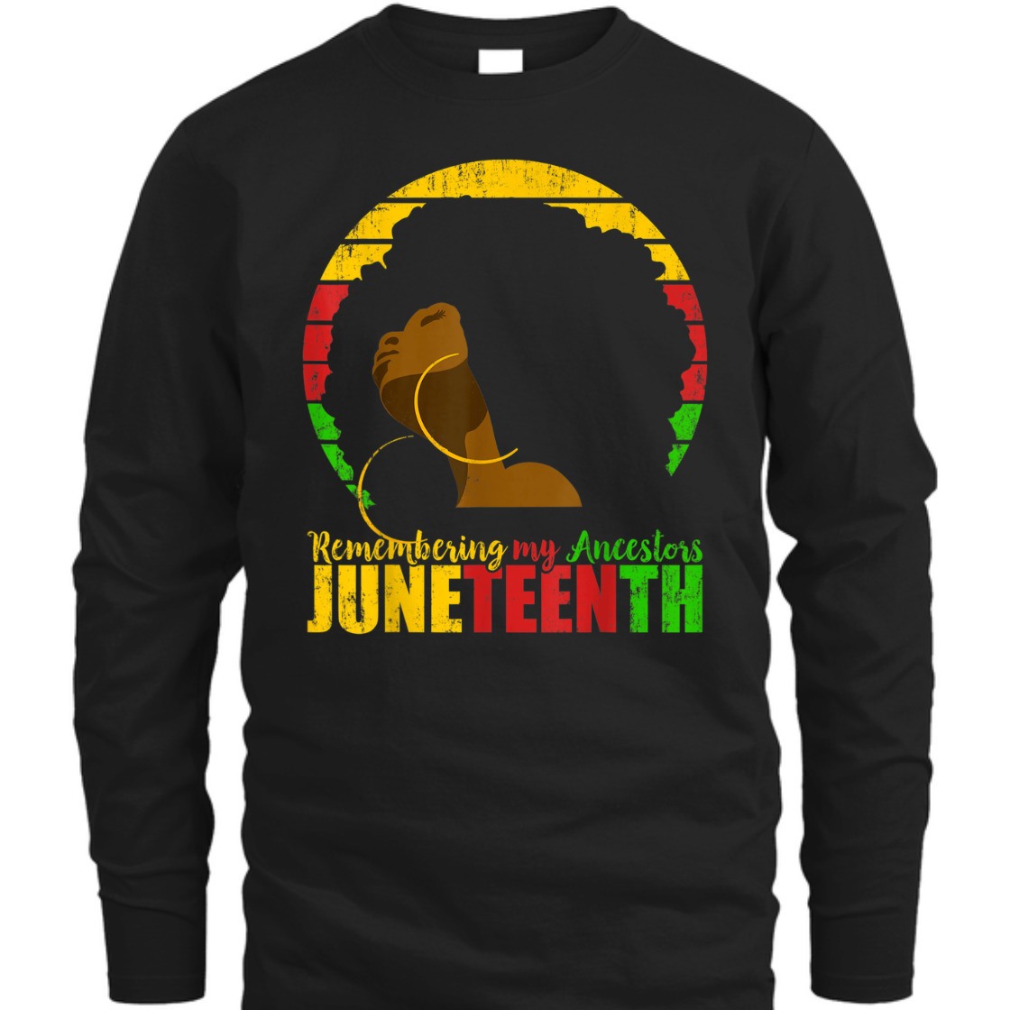 Strong Women Juneteenth Remembering My Ancestors Black Freedom T-Shirt