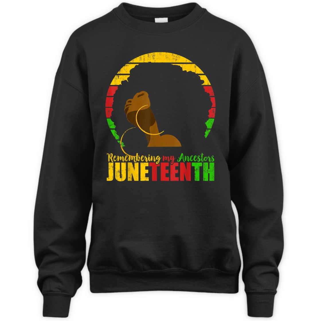 Strong Women Juneteenth Remembering My Ancestors Black Freedom T-Shirt
