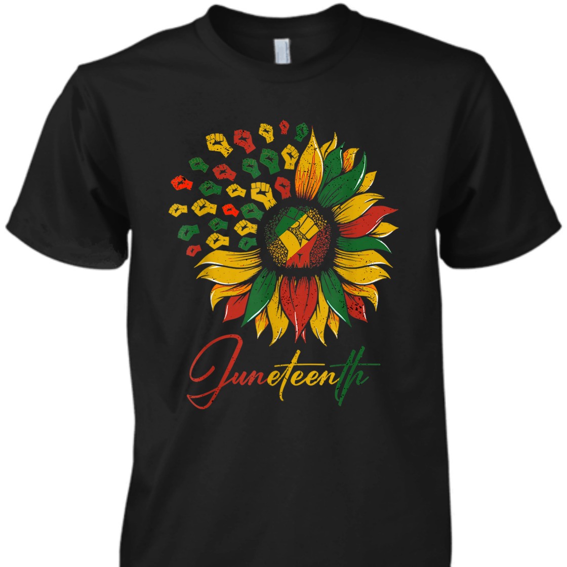 Sunflower Fist Juneteenth Black History African American T-Shirt Sunflower Fist Juneteenth Black History African American T-Shirt